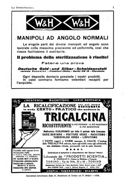 La stomatologia periodico mensile