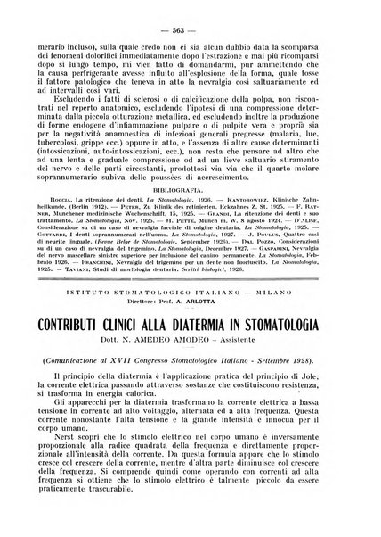 La stomatologia periodico mensile