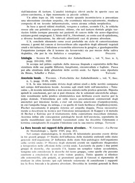 La stomatologia periodico mensile