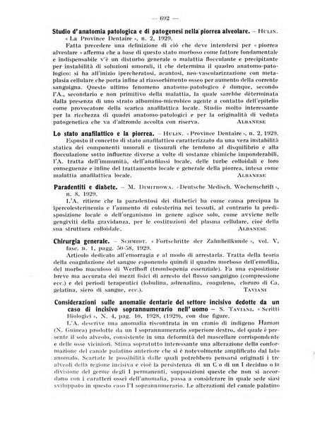 La stomatologia periodico mensile