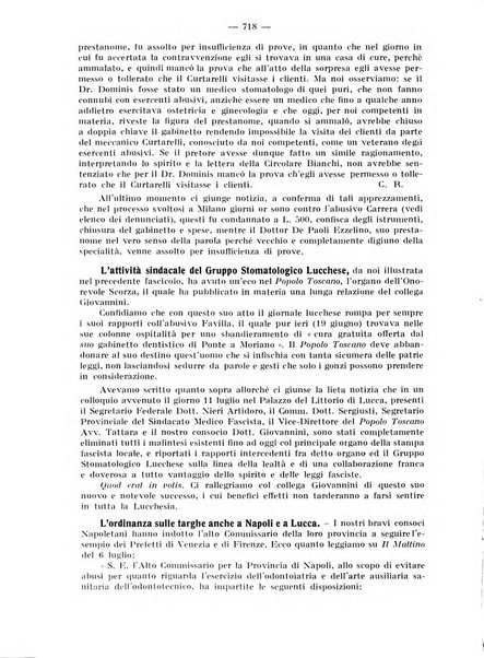 La stomatologia periodico mensile