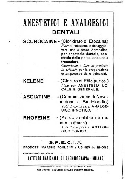 La stomatologia periodico mensile