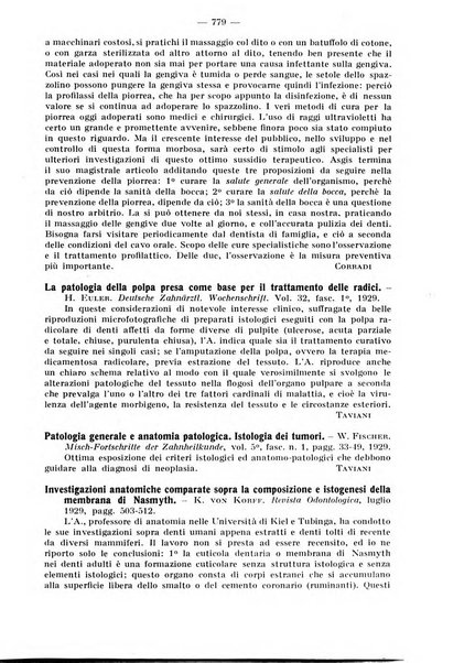 La stomatologia periodico mensile