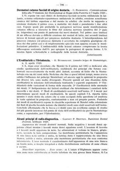 La stomatologia periodico mensile