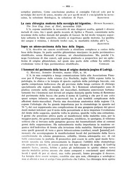 La stomatologia periodico mensile