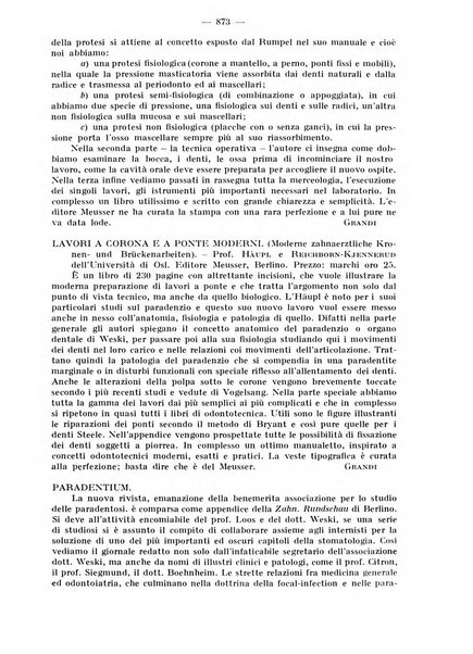 La stomatologia periodico mensile