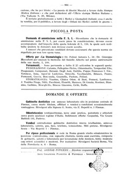 La stomatologia periodico mensile