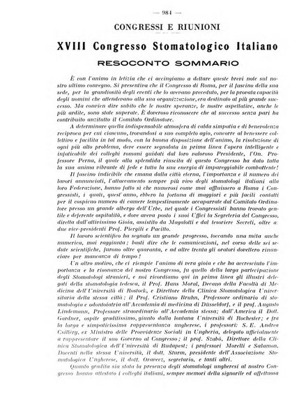 La stomatologia periodico mensile