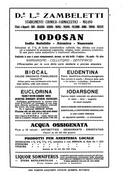 La stomatologia periodico mensile