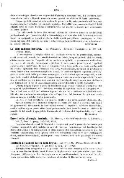 La stomatologia periodico mensile