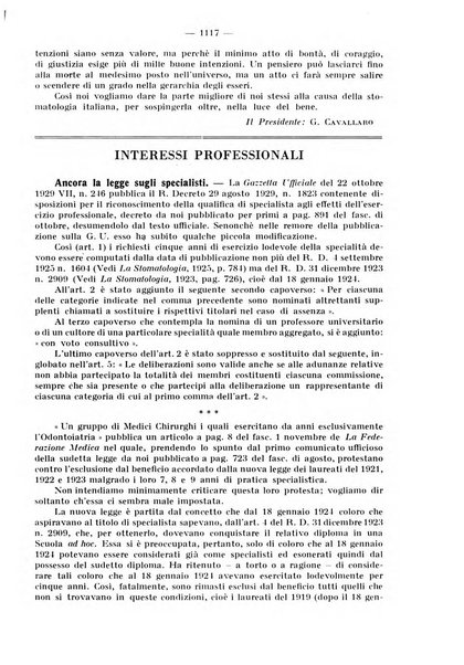 La stomatologia periodico mensile