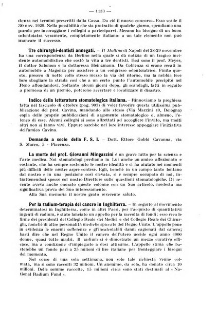 La stomatologia periodico mensile