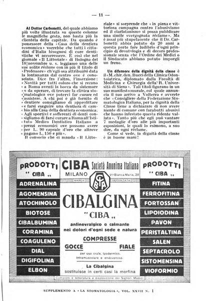 La stomatologia periodico mensile