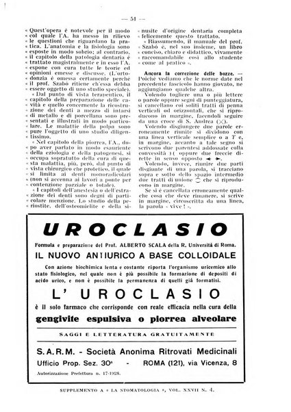 La stomatologia periodico mensile