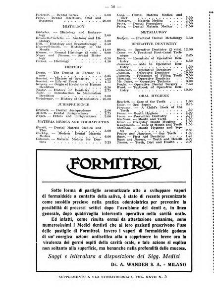 La stomatologia periodico mensile