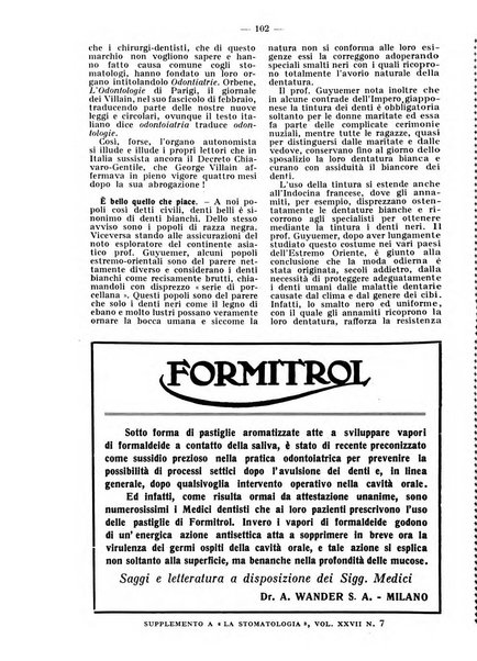 La stomatologia periodico mensile