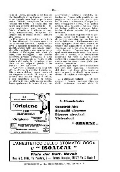 La stomatologia periodico mensile