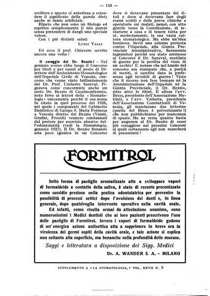 La stomatologia periodico mensile