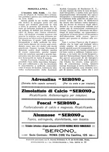 La stomatologia periodico mensile