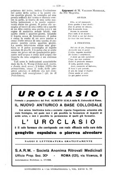 La stomatologia periodico mensile