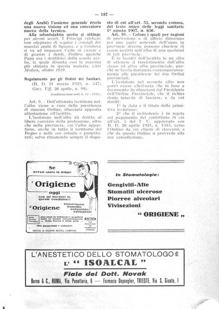 La stomatologia periodico mensile