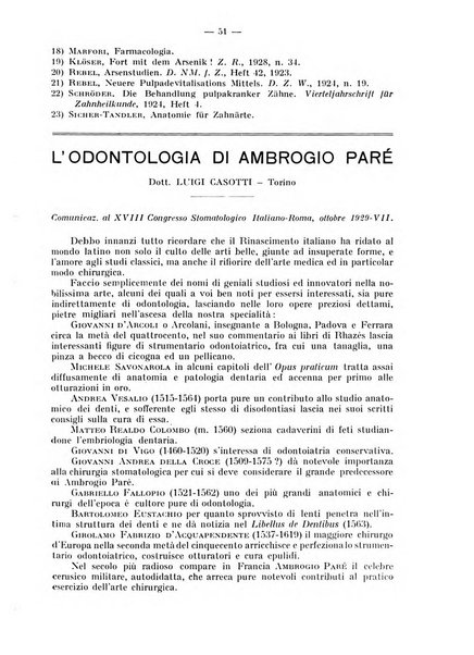 La stomatologia periodico mensile