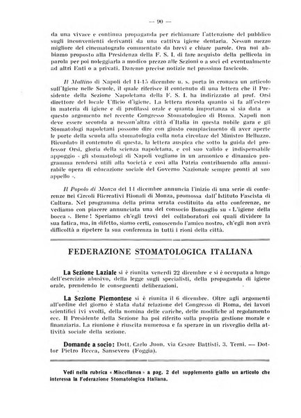La stomatologia periodico mensile