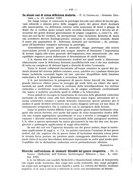 La stomatologia periodico mensile