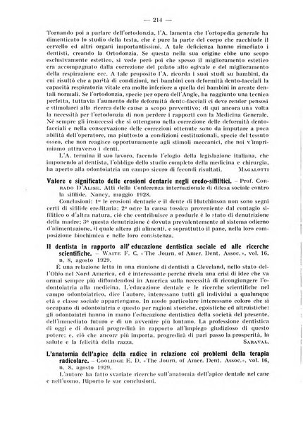 La stomatologia periodico mensile