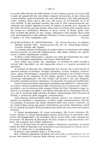 La stomatologia periodico mensile