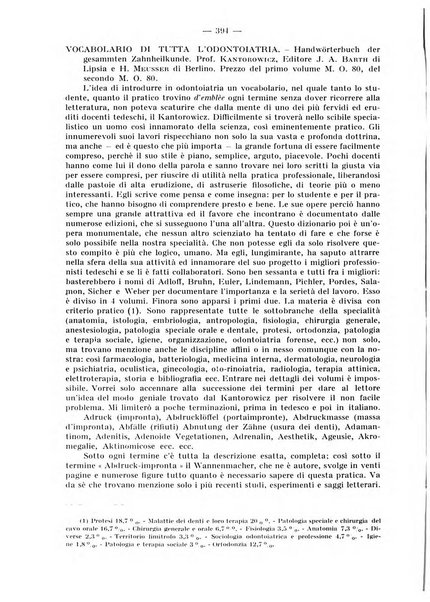 La stomatologia periodico mensile