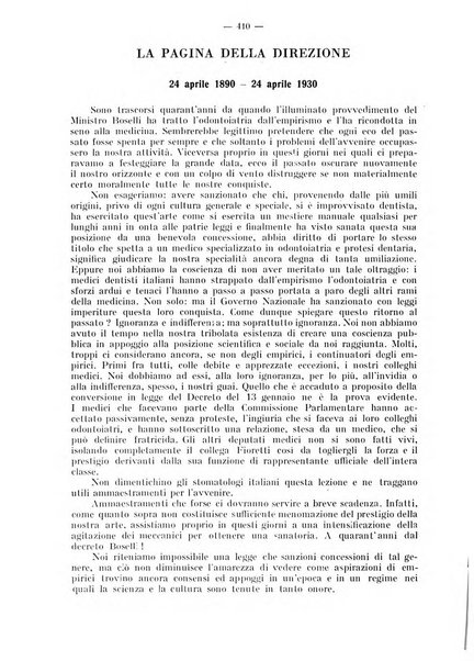 La stomatologia periodico mensile