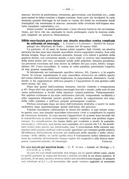 La stomatologia periodico mensile