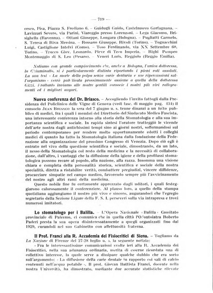 La stomatologia periodico mensile