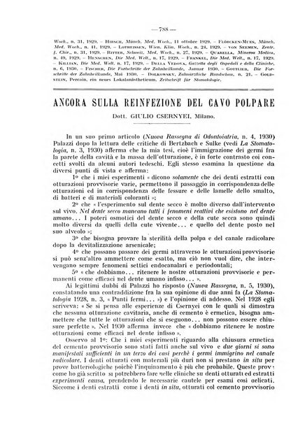 La stomatologia periodico mensile