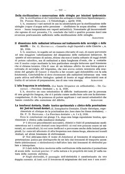 La stomatologia periodico mensile