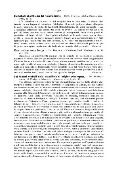 La stomatologia periodico mensile