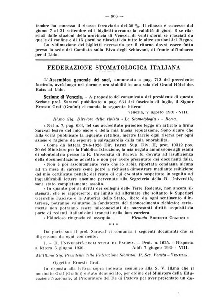 La stomatologia periodico mensile