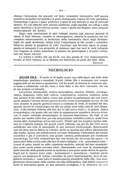 La stomatologia periodico mensile