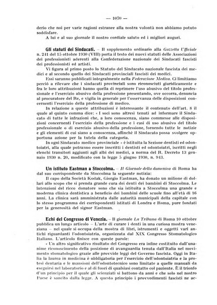 La stomatologia periodico mensile