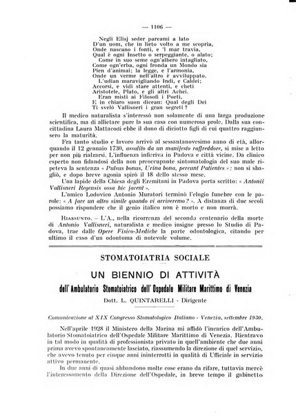 La stomatologia periodico mensile