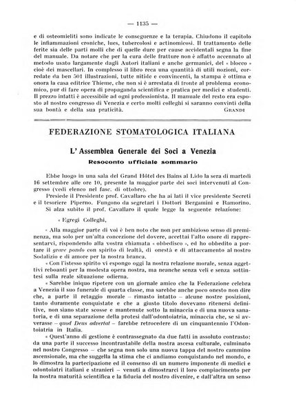 La stomatologia periodico mensile