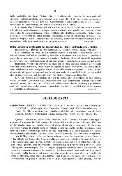 La stomatologia periodico mensile