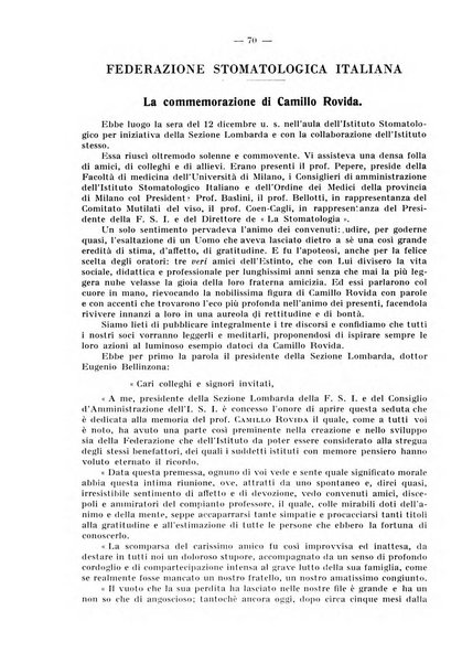 La stomatologia periodico mensile