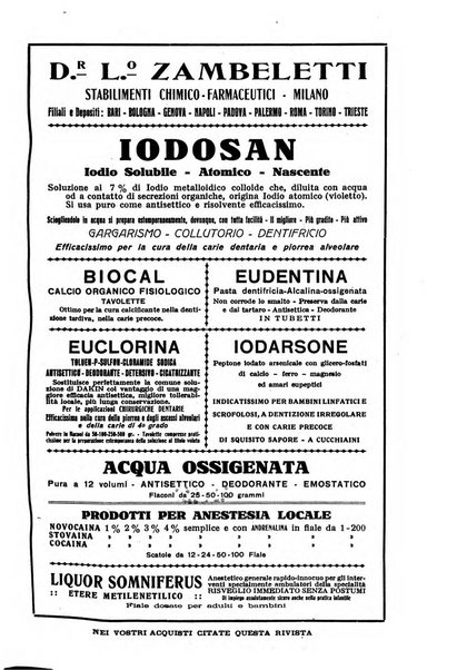 La stomatologia periodico mensile