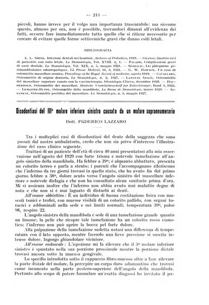 La stomatologia periodico mensile