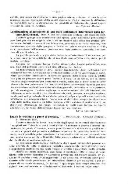 La stomatologia periodico mensile