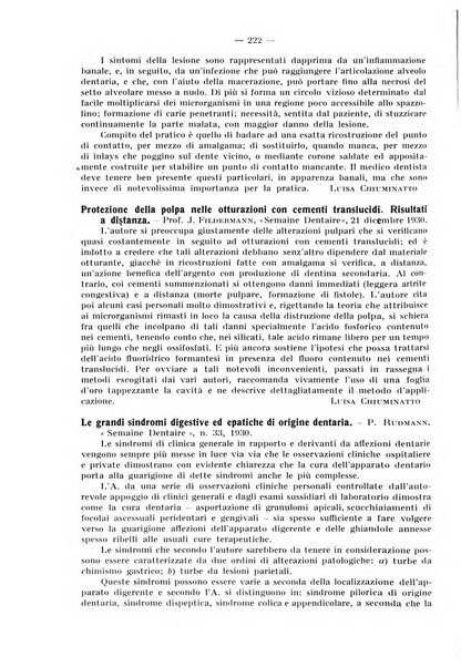 La stomatologia periodico mensile