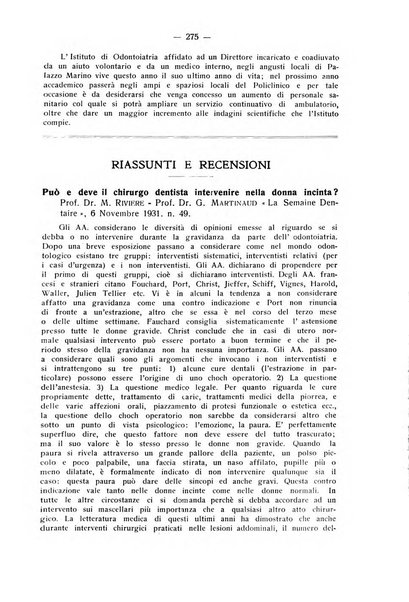 La stomatologia periodico mensile