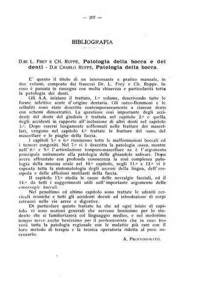 La stomatologia periodico mensile